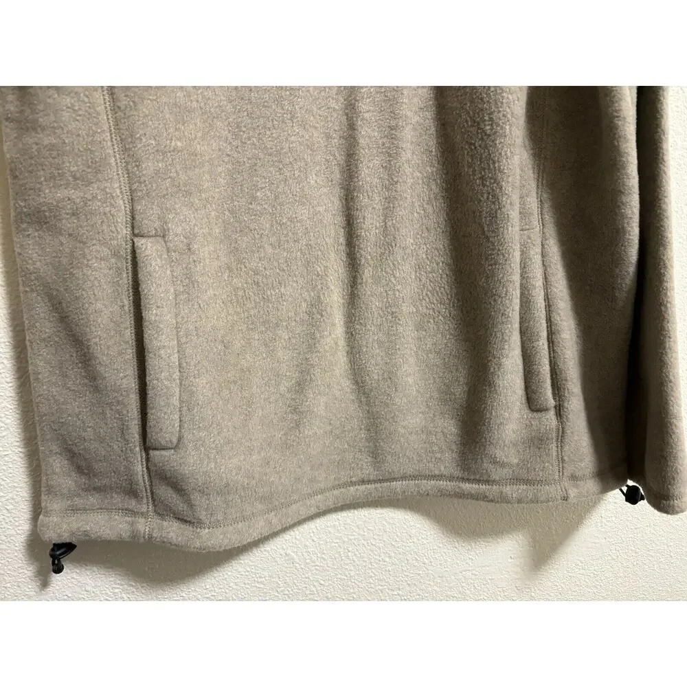Arctic Fleece Sweater Men's Tan 1/4 Zip Grandpa Outdoor Camp Winter NWT Size M